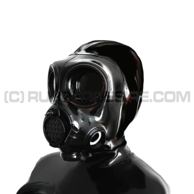 Deluxe Gasmaskenzipperhaube HR-OM mit Sprechmembran - Modell OM90-CM-7-M - sofort lieferbar in Größe S